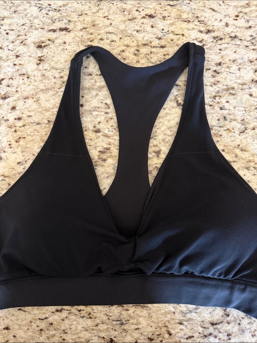 Lululemon Black Sweet Awakenings Bra Wrap w/keyhole Racerback Bralette Sz 10 - Picture 2 of 12